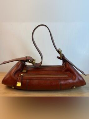 Vintage Maxx New York Cognac Brown Leather Shoulder Bag